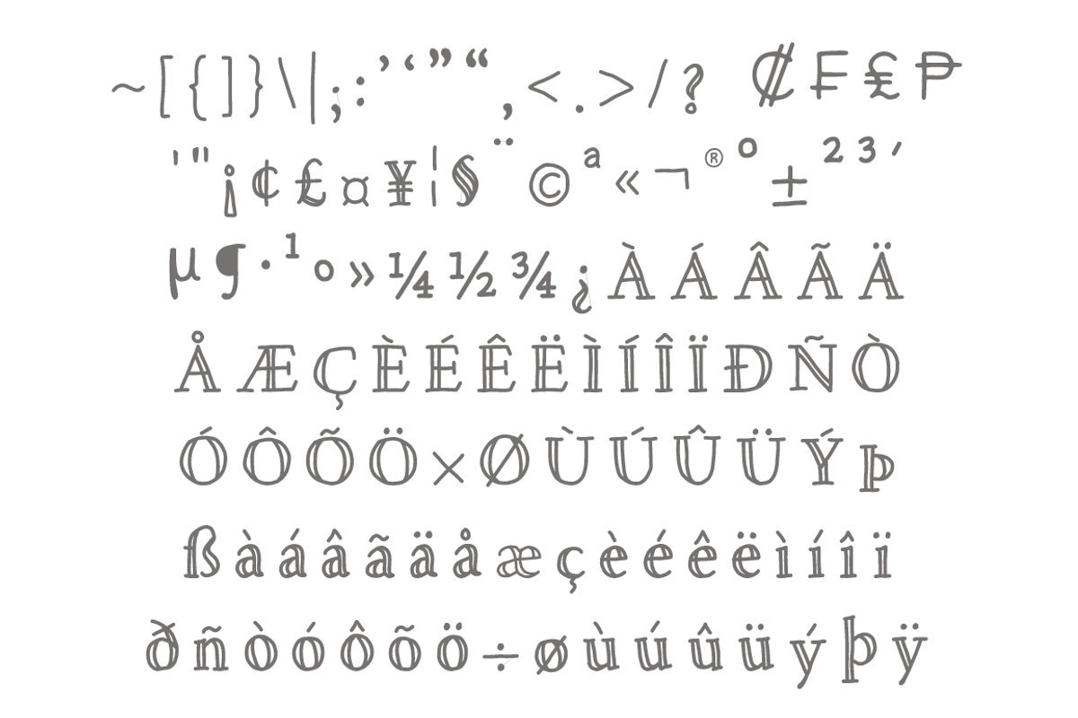 Hold Fast: hand drawn font preview 6