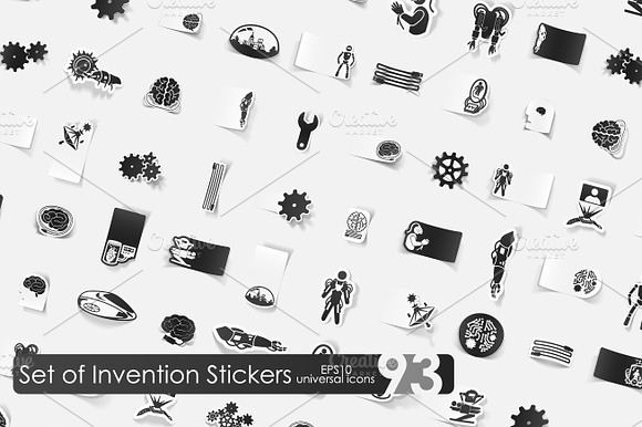 93 Invention Stickers
