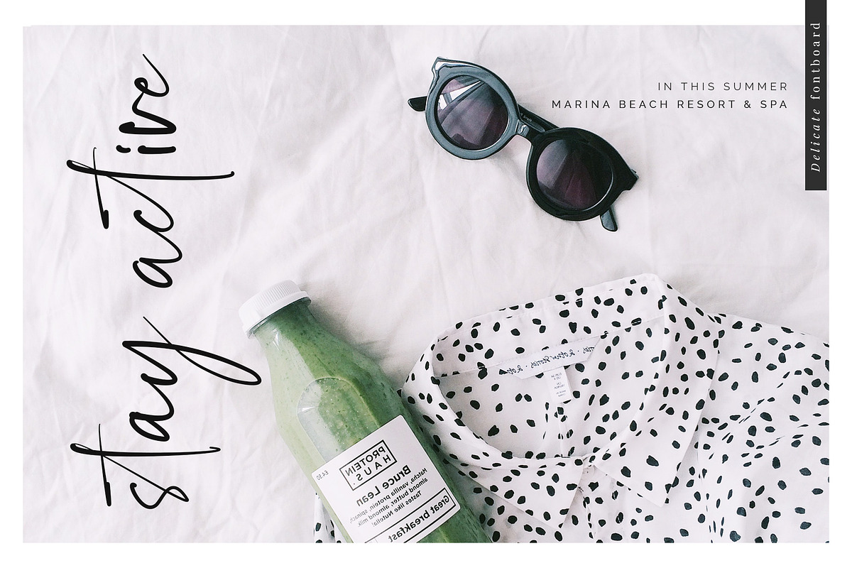 Delicate Script Font preview 3