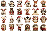 Whimsical Grumpy Animals Christmas P, an Illustration by Sublimation Artist (Thumbnail 2 of 6)