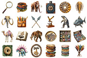 Victorian Prehistoric Museum Clipart, a Seasonal Illustration by designcity5 (Thumbnail 2 of 5)