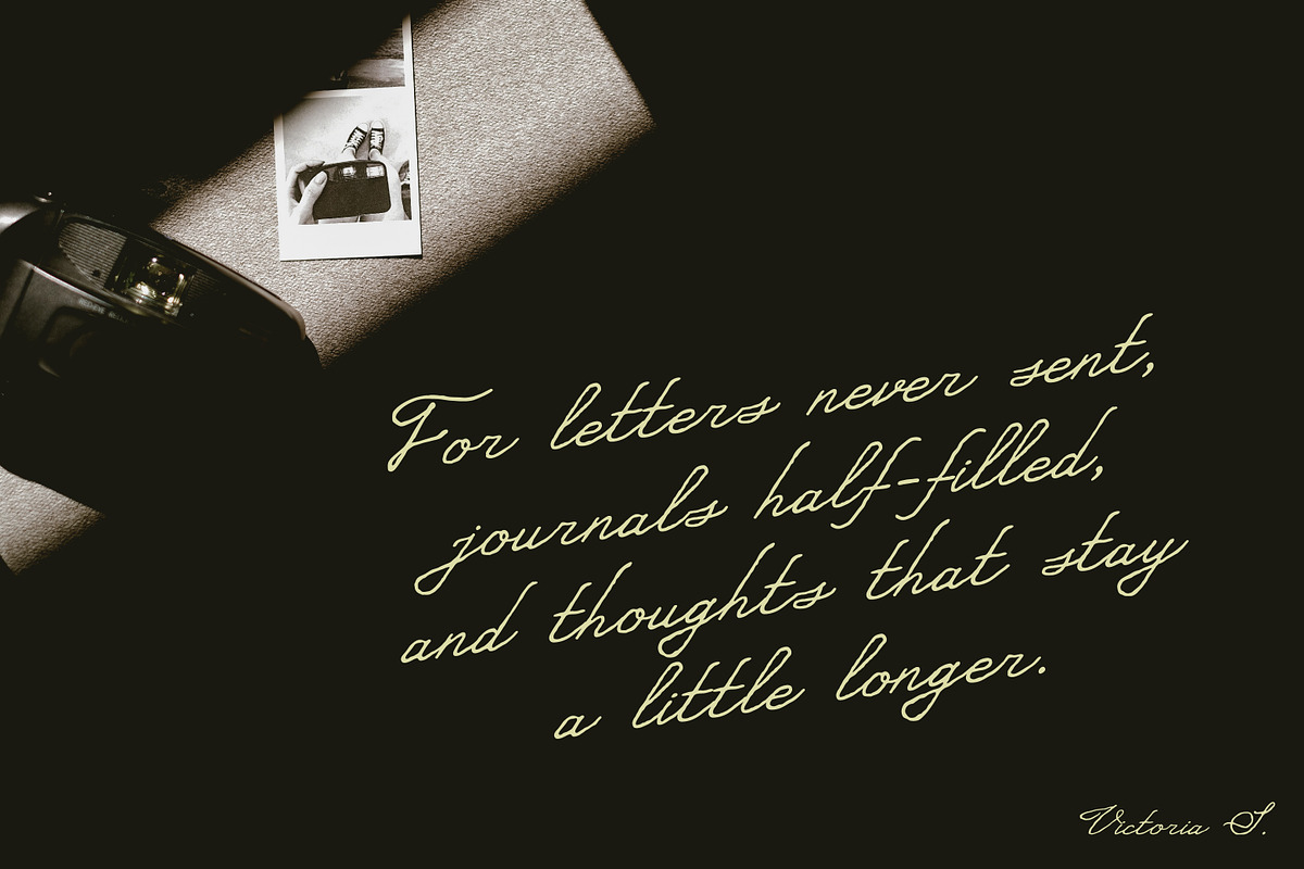 My Tender Routine Handwritten Script, a Script Font by Struvictory.art (Photo 2 of 9)