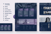 Eventify Event & Conference Website, an UI Kit Template by peterdraw (Thumbnail 5 of 8)