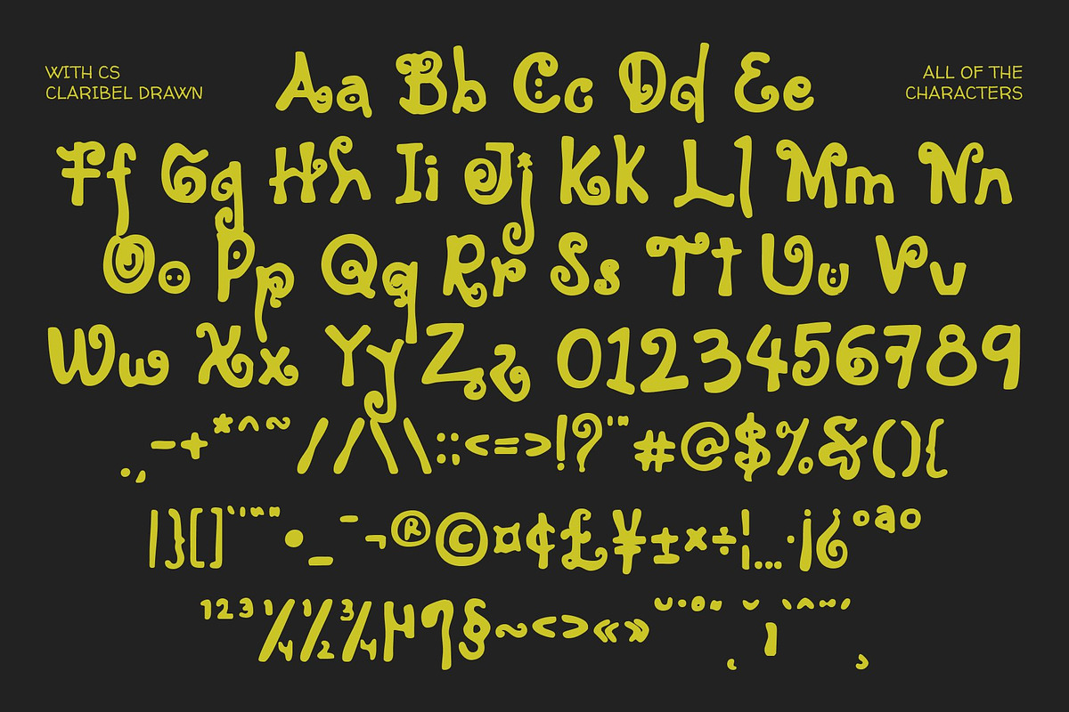CS Claribel Drawn, a Sans Serif Font by Craft Supply Co. (Photo 8 of 8)