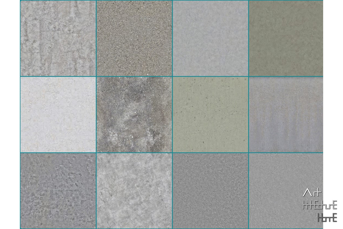 Seamless Basic Concrete Textures, 4K, a Texture Graphic by Arthitecture ...