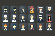 Flat Occupation Icons Set, an Icon by Alex Serada (Thumbnail 3 of 3)