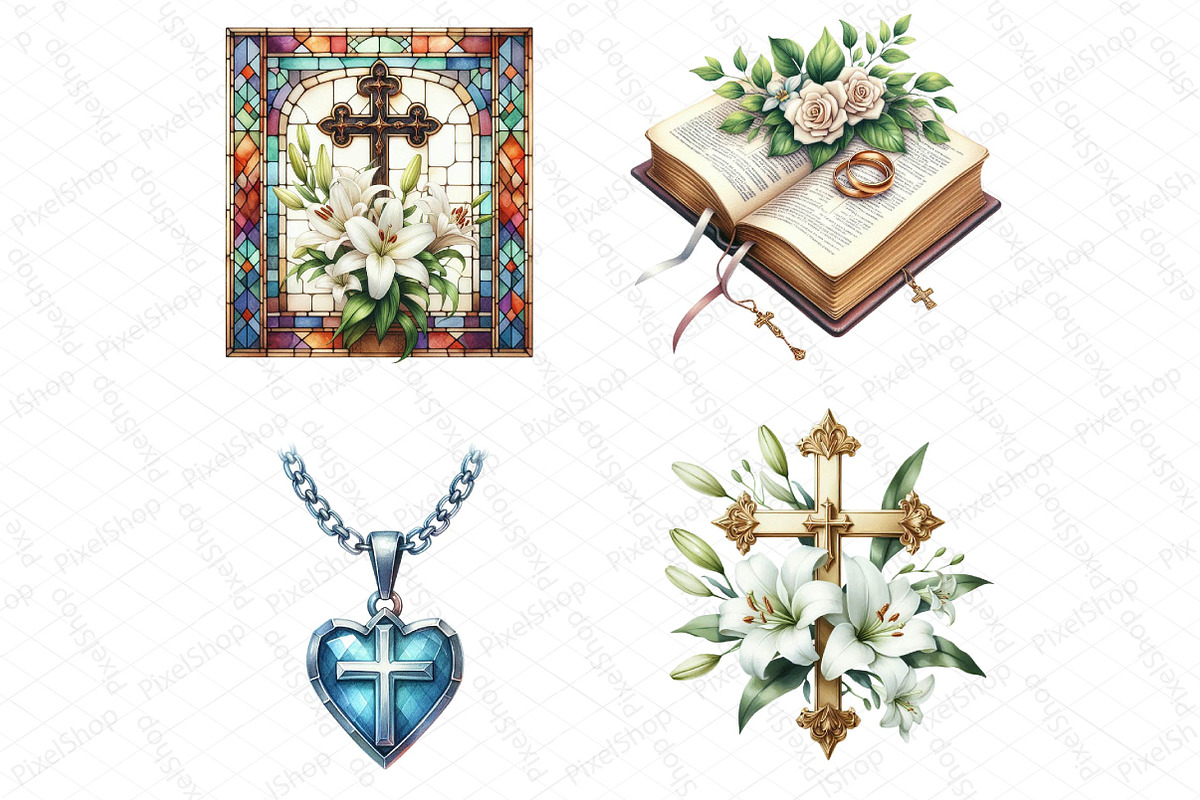 Christian Wedding Clipart, an Illustration by DreamPrint404 (Photo 4 of 4)