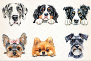 Peeking Dog Breed Clipart, an Illustration by Rose Art (Thumbnail 7 of 7)