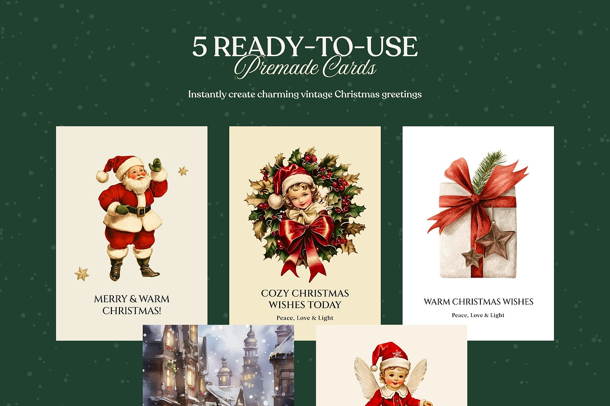 Vintage Christmas Collage Elements, an Object Graphic by Design Alchemy Studio (Photo 6 of 10)