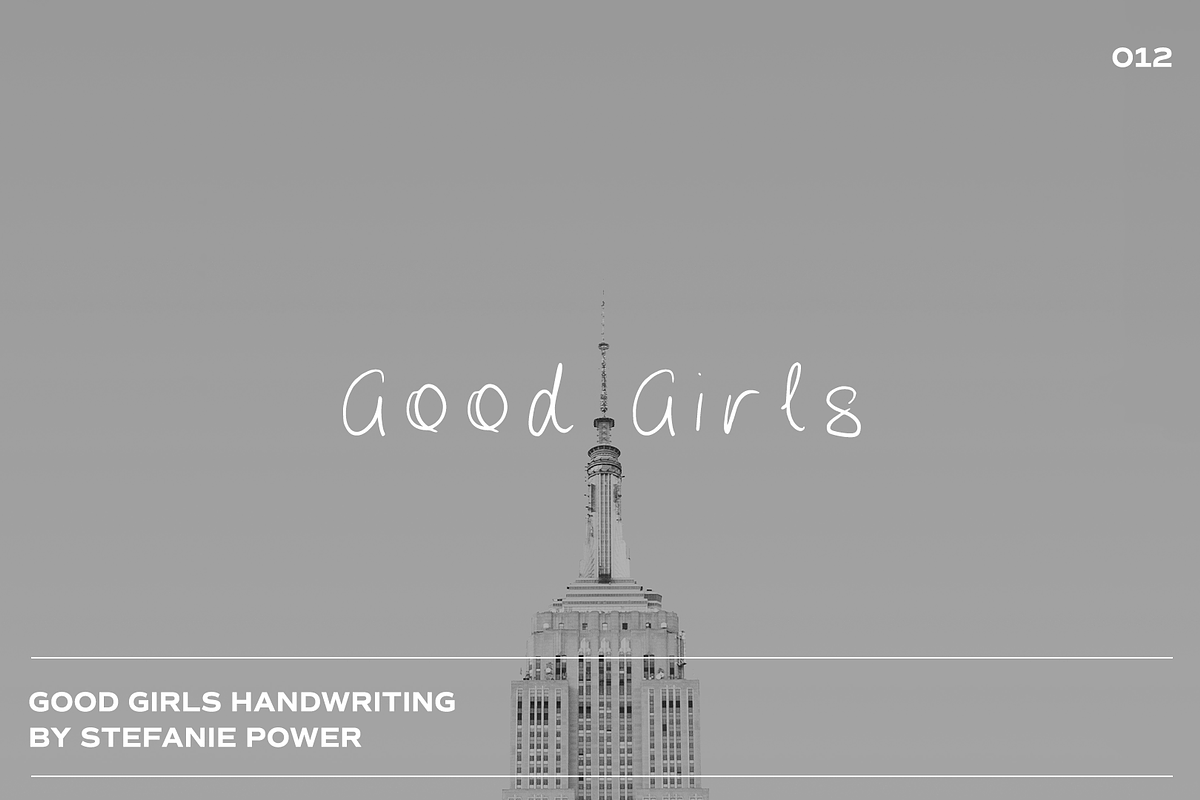 Good Girls Handwriting | Font, a Script Font by Stefanie Madison (Photo 1 of 2)