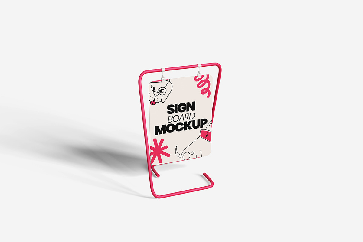 Sign Board Mockup, a Product Mockup by MrLetters (Photo 4 of 5)