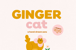 Ginger cat | Hand-drawn sans
