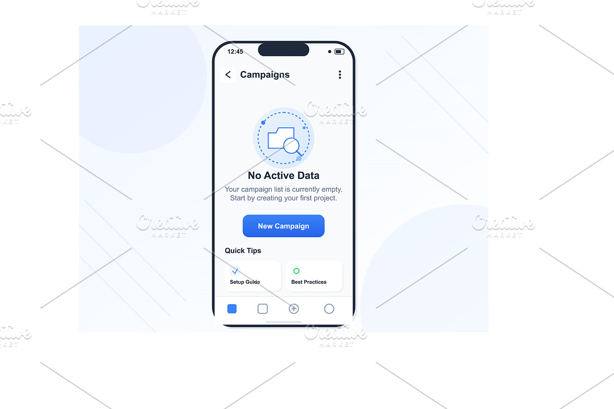 Campaign management app interface, a Technology Illustration by ZinetroN