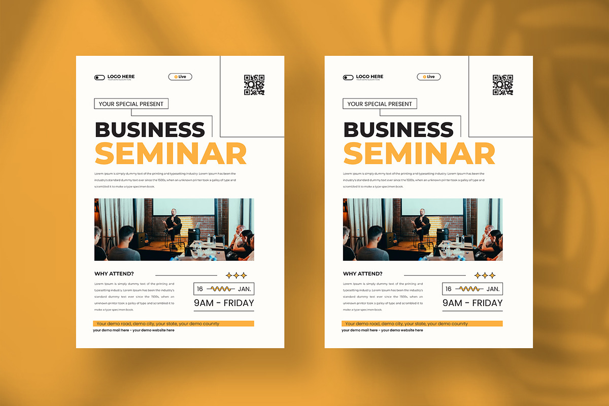 Business seminar flyer, a Flyer Template by Tanmoy Topu (Photo 6 of 6)