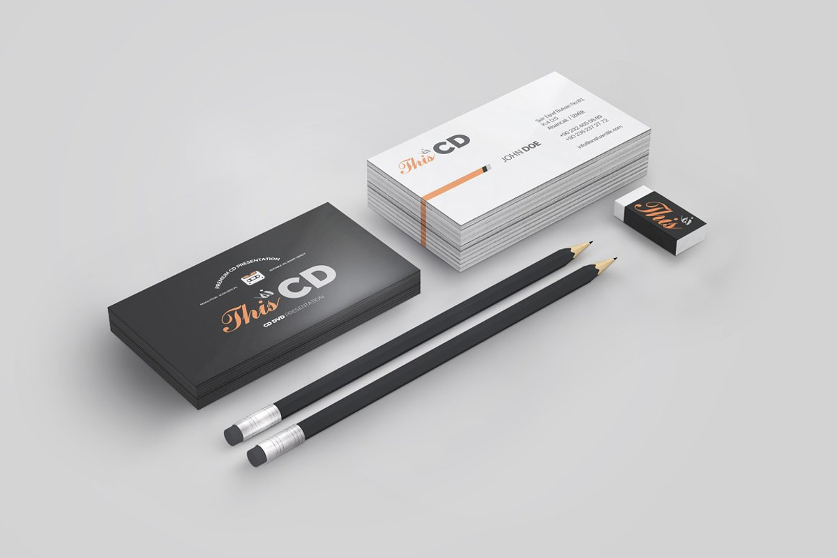Business Card Mockup Bundle, a Print Template by Nevada63 (Photo 3 of 18)