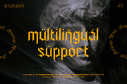 Sandoge | Blackletter Font, a Blackletter Font by Pentagonistudio (Thumbnail 10 of 10)