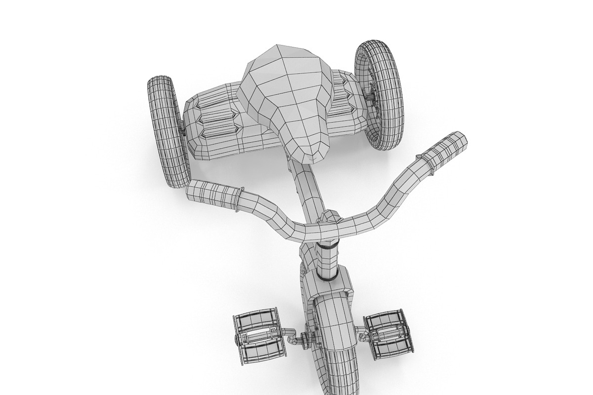 Old Tricycle, a Cars & Vehicle 3D Model by Tedi Permana (Photo 7 of 7)