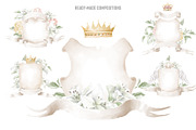 Coat of arms design kit, an Illustration by TheCuteShop (Thumbnail 6 of 6)