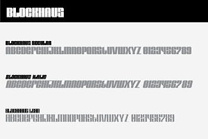 Blockhaus A Bold Display Font