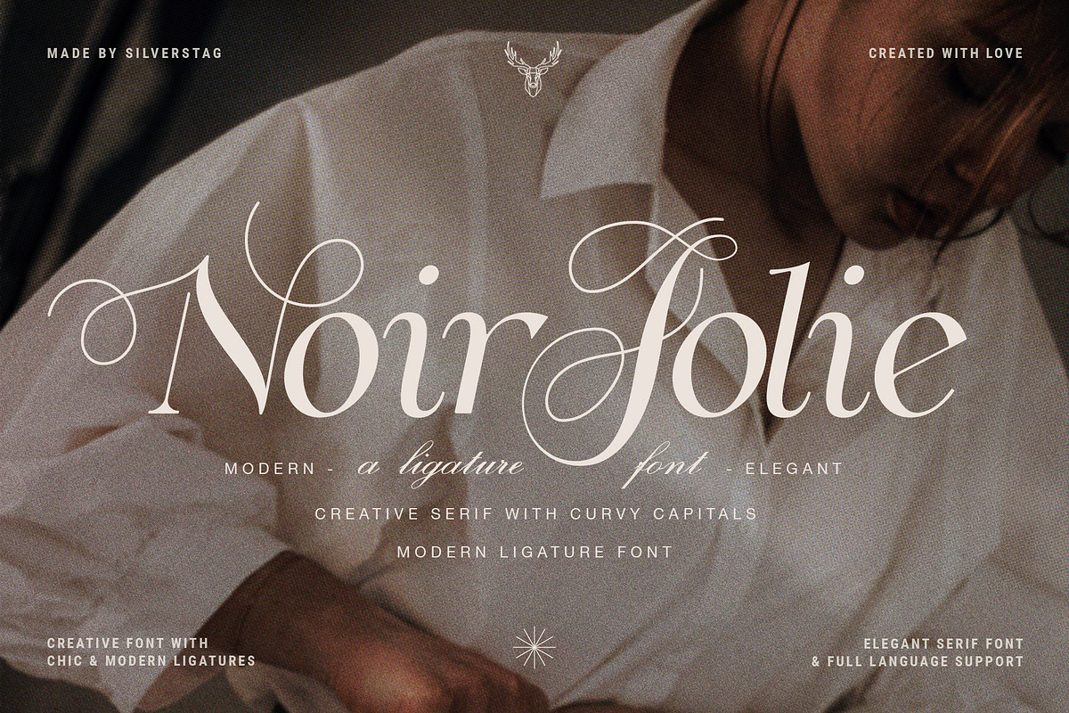 Noir Jolie - Modern Ligature Serif, a Serif Font by SilverStag Type Foundry (Photo 12 of 17)