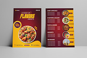 2 Page A4 Modern Food Menu Template, a Brochure Template by vectorlnk (Thumbnail 1 of 6)