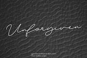 Unforgiven handlettered script, a Script Font by Quothron (Thumbnail 1 of 7)