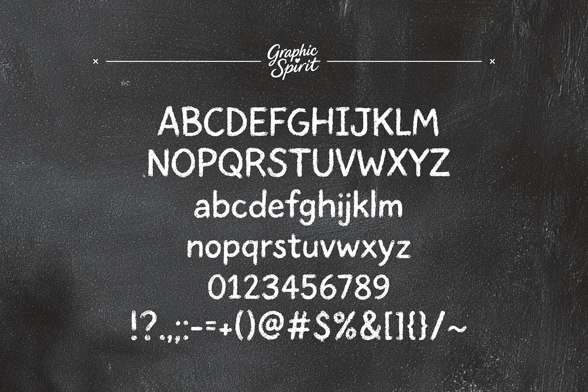 Chalk Craft Handwritten Font, a Handwritten Font by Graphic Spirit (Photo 13 of 13)