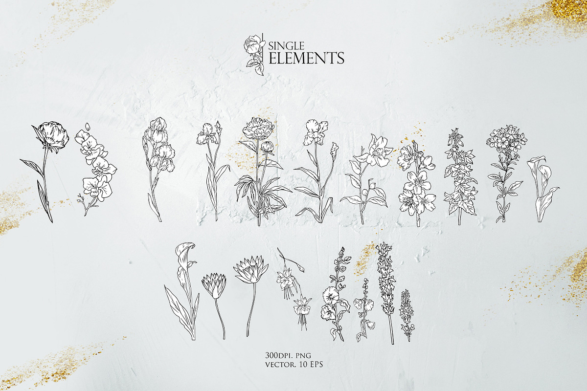 Spells Floral Alphabet and Monogram, a Texture Illustration by Infinity Creativity (Photo 12 of 14)