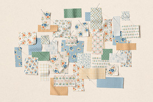 Cottage Flowers Clipart And Patterns