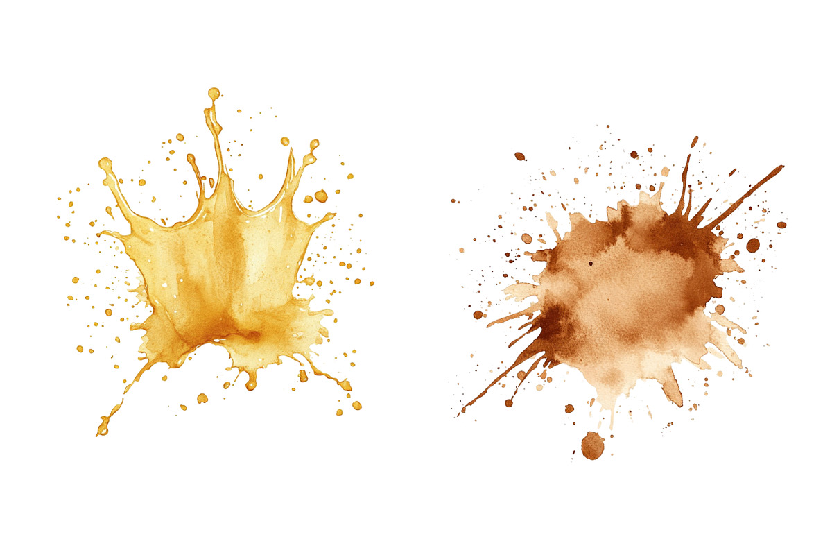 Christmas Watercolor Splashes PNG Bu, an Illustration by Daily.Designs (Photo 3 of 5)