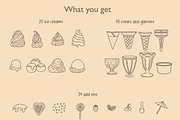 150+ Procreate Ice Cream Stamp Set, a Brush Add-On by SketchQueen (Thumbnail 7 of 7)