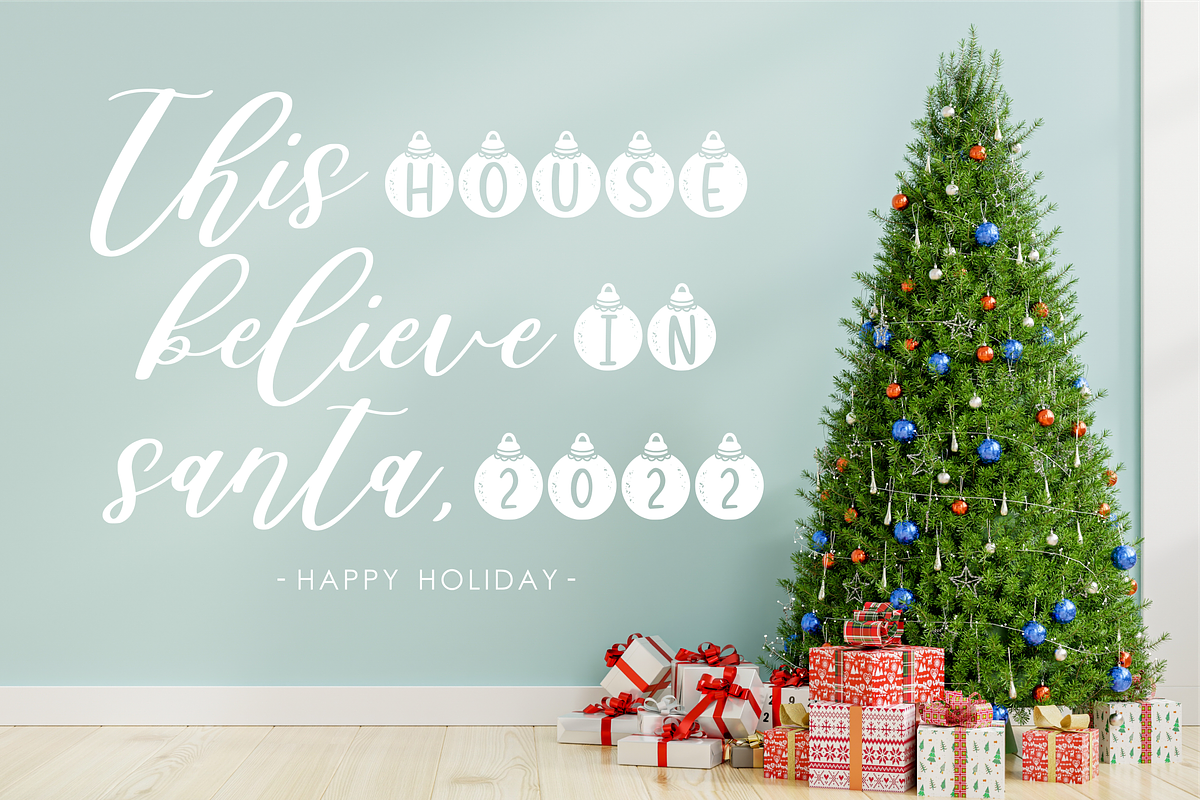 Jingle Balle A Christmas Font, a Font by Allouse Studio (Photo 9 of 11)