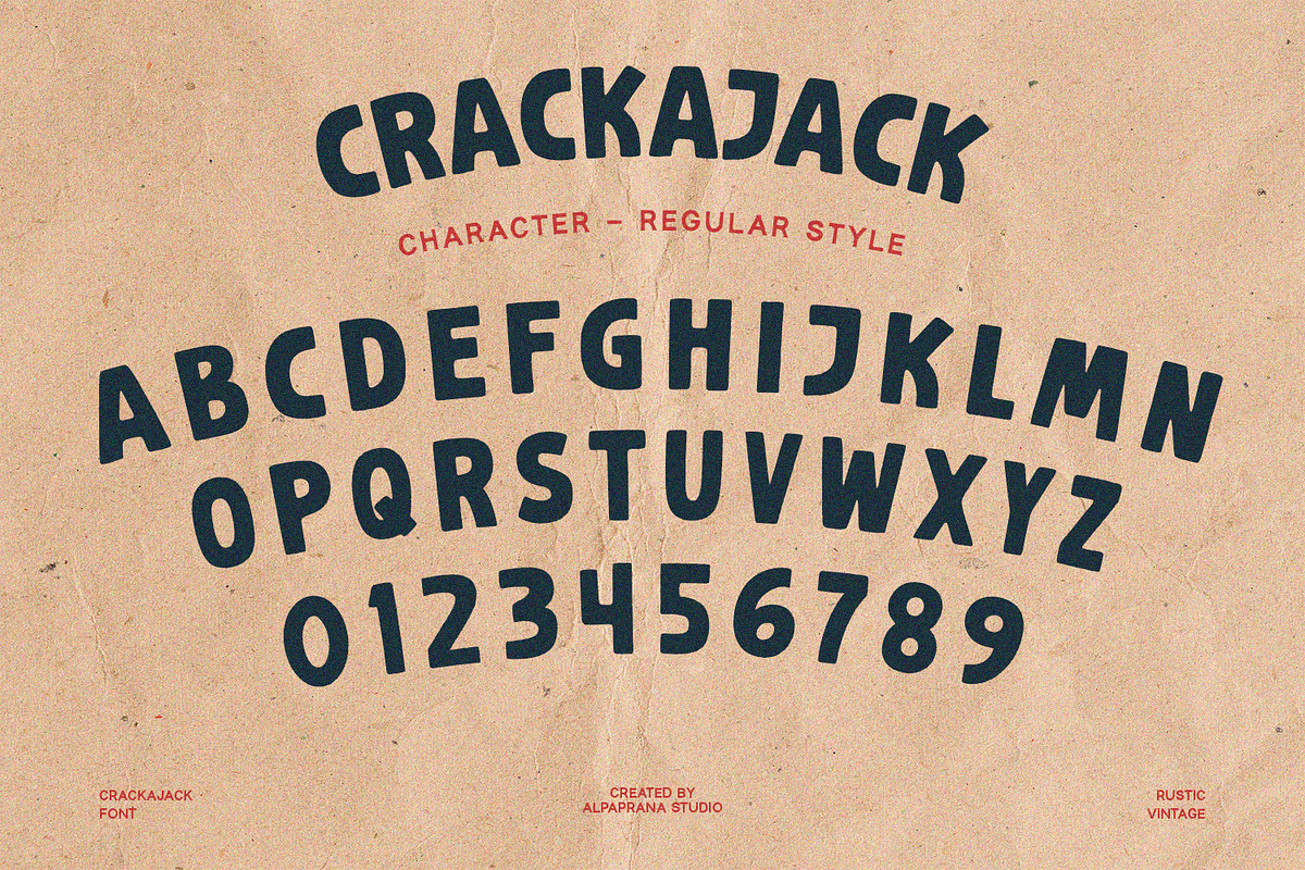 Crackajack - Vintage Font, a Script Font by Alpaprana (Photo 5 of 14)