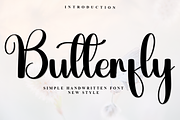 Butterfly, a Handwritten Font by FreshTypeINK (Thumbnail 1 of 7)