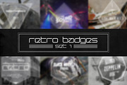 Retro Badges Set 1, a Branding & Logo Template by Graphicdome (Thumbnail 1 of 5)