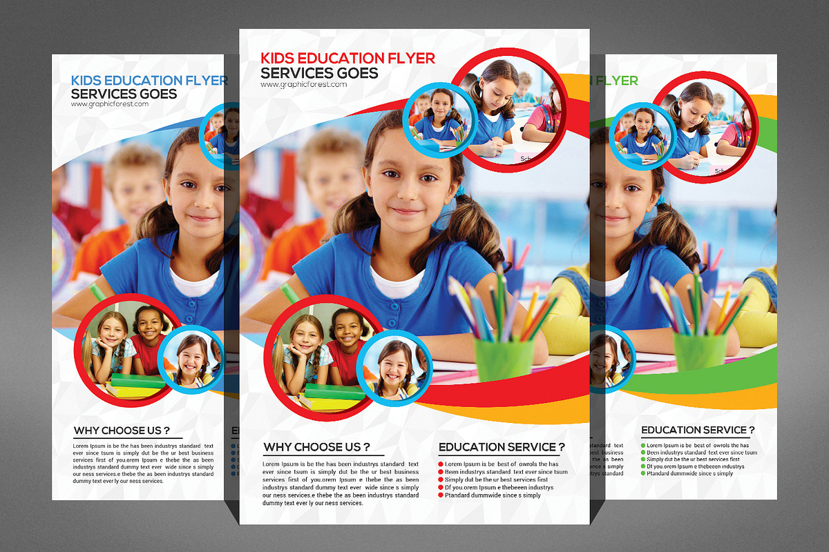 11 Education Flyer Bundle, a Flyer Template by Graphic Templates (Photo 8 of 12)