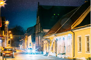 Parnu, Estonia. Night View Of, an Architecture Photo by Our Amazing World