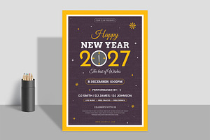 Happy New Flyer Layout, a Stationery Template by ContestDesign