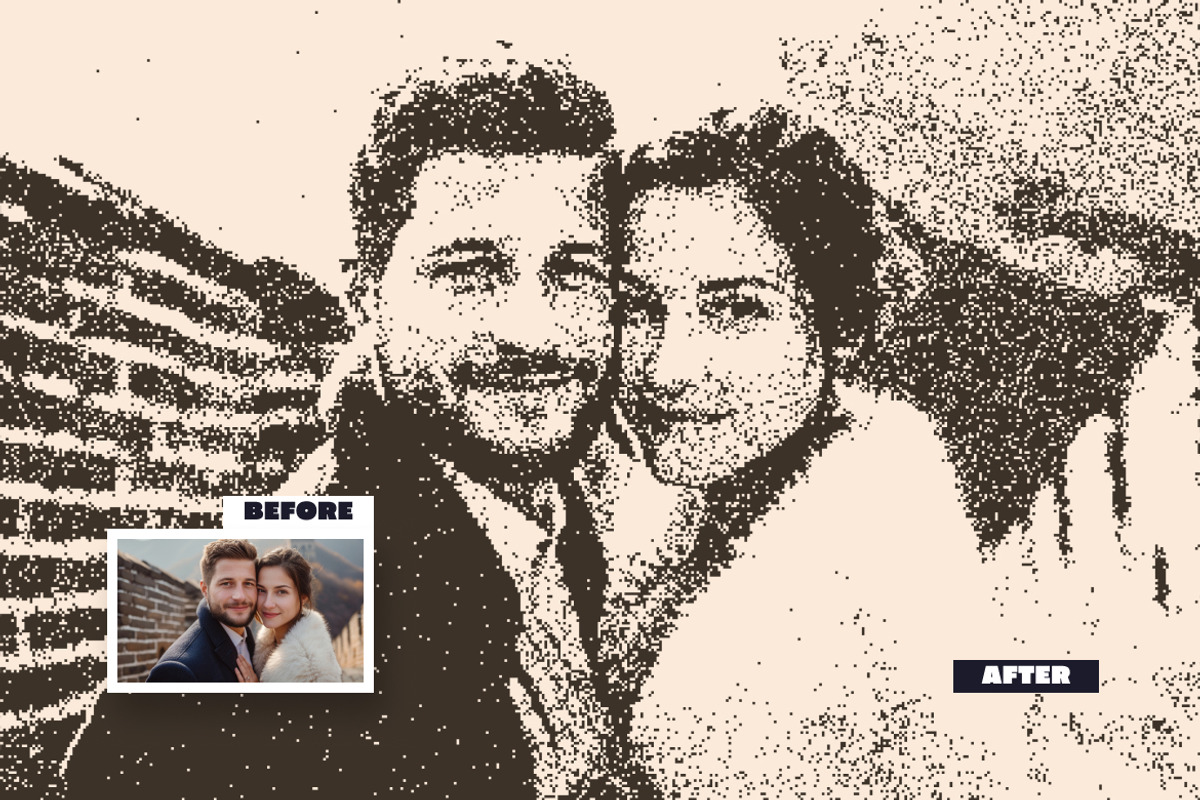 Bitmap Photo Effect, a Layer Style Add-On by dokudokunomi