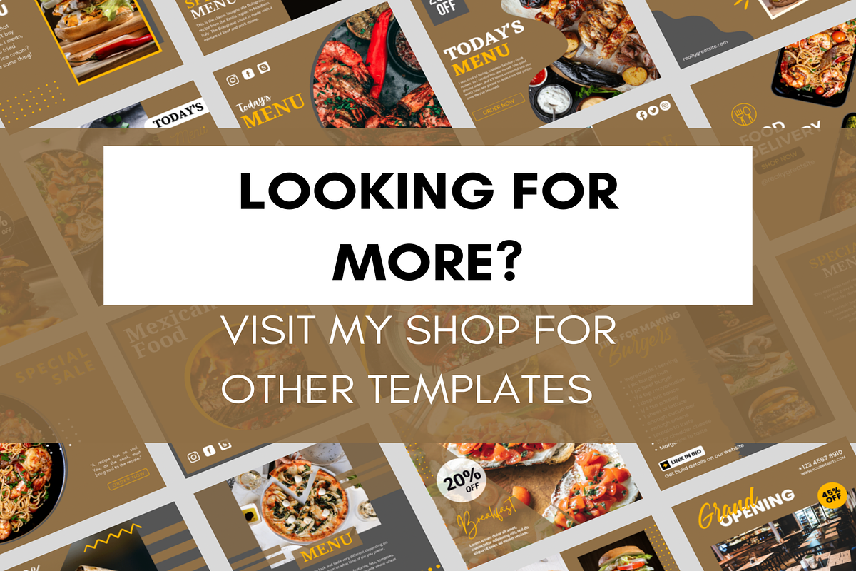 Animated Food Restaurant Template, a Social Media Template by LushBury (Photo 8 of 8)