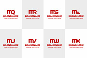 Letters MQ MR MS MT MU MV MW MX Logo, a Branding & Logo Template by Pray Art Design Studio (Thumbnail 1 of 2)