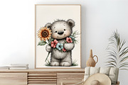 Cute Summer Bear PNG Clipart, an Animal Illustration by RobertsArt (Thumbnail 7 of 7)