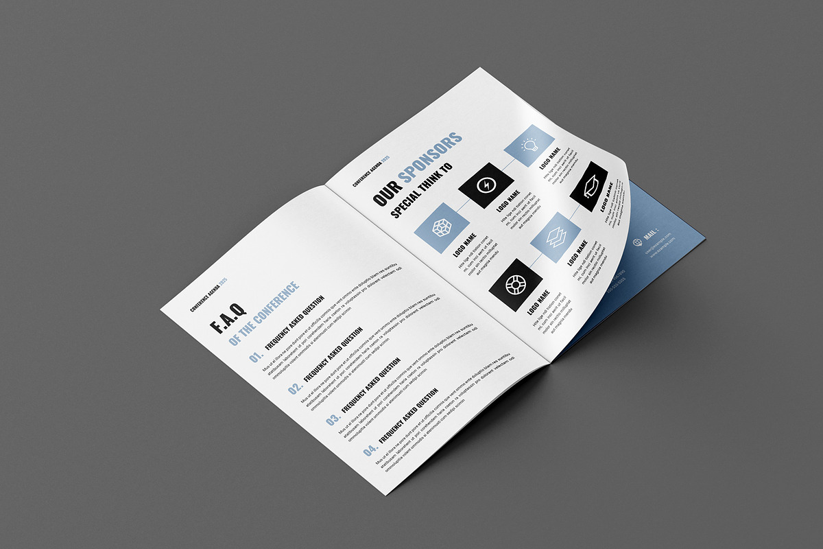 Conference Agenda Brochure Template, a Brochure Template by Seeing-art (Photo 8 of 11)
