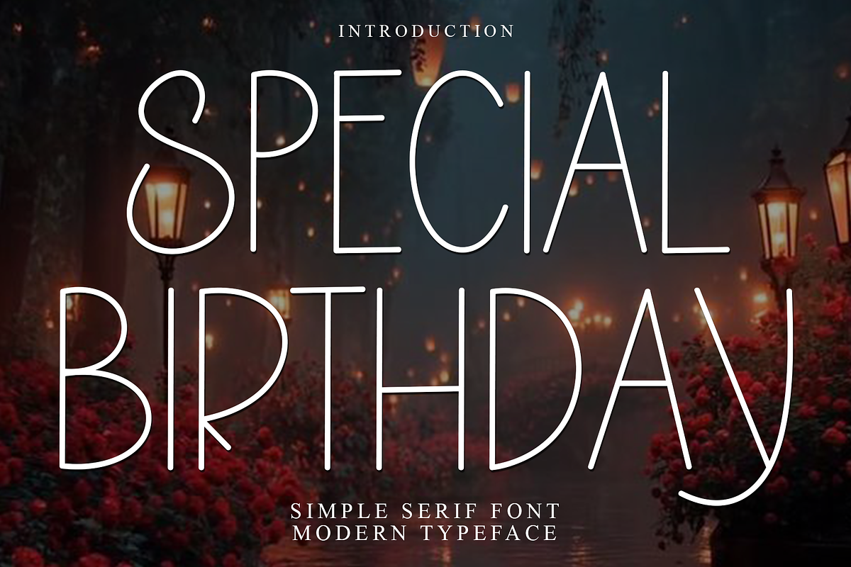 Special Birthday, a Sans Serif Font by FreshTypeINK (Photo 1 of 8)