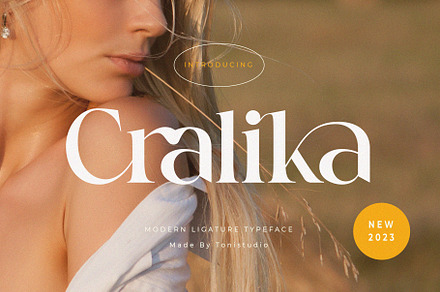 Cralika/Modern Ligature Serif, a Serif Font by ToniStudio