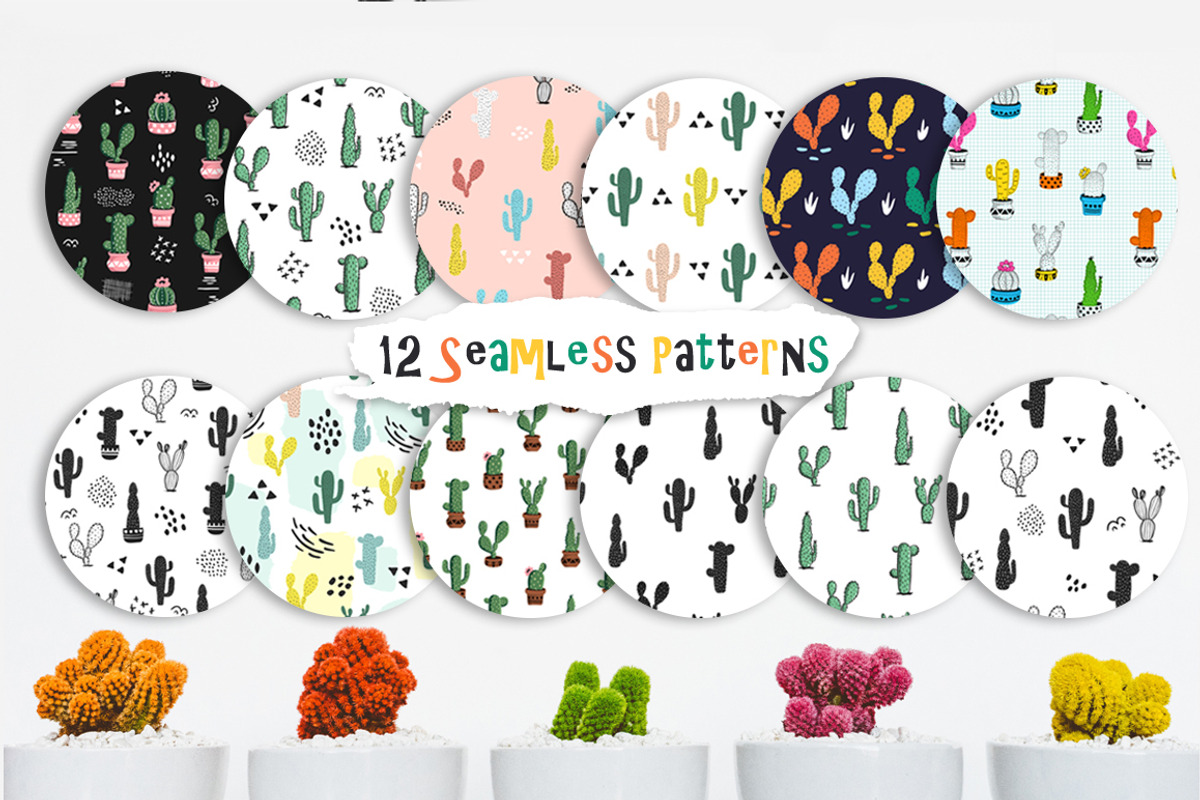 Cacti Prints & Patterns 20% OFF, a Pattern Graphic by Dasha_D (Photo 7 of 10)