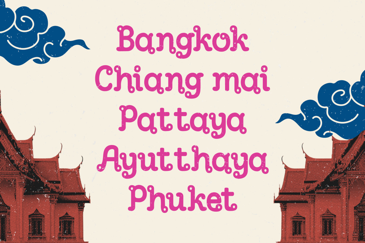 Thailoop Ornamental Thailand Font, a Serif Font by Vadovastd (Photo 5 of 7)
