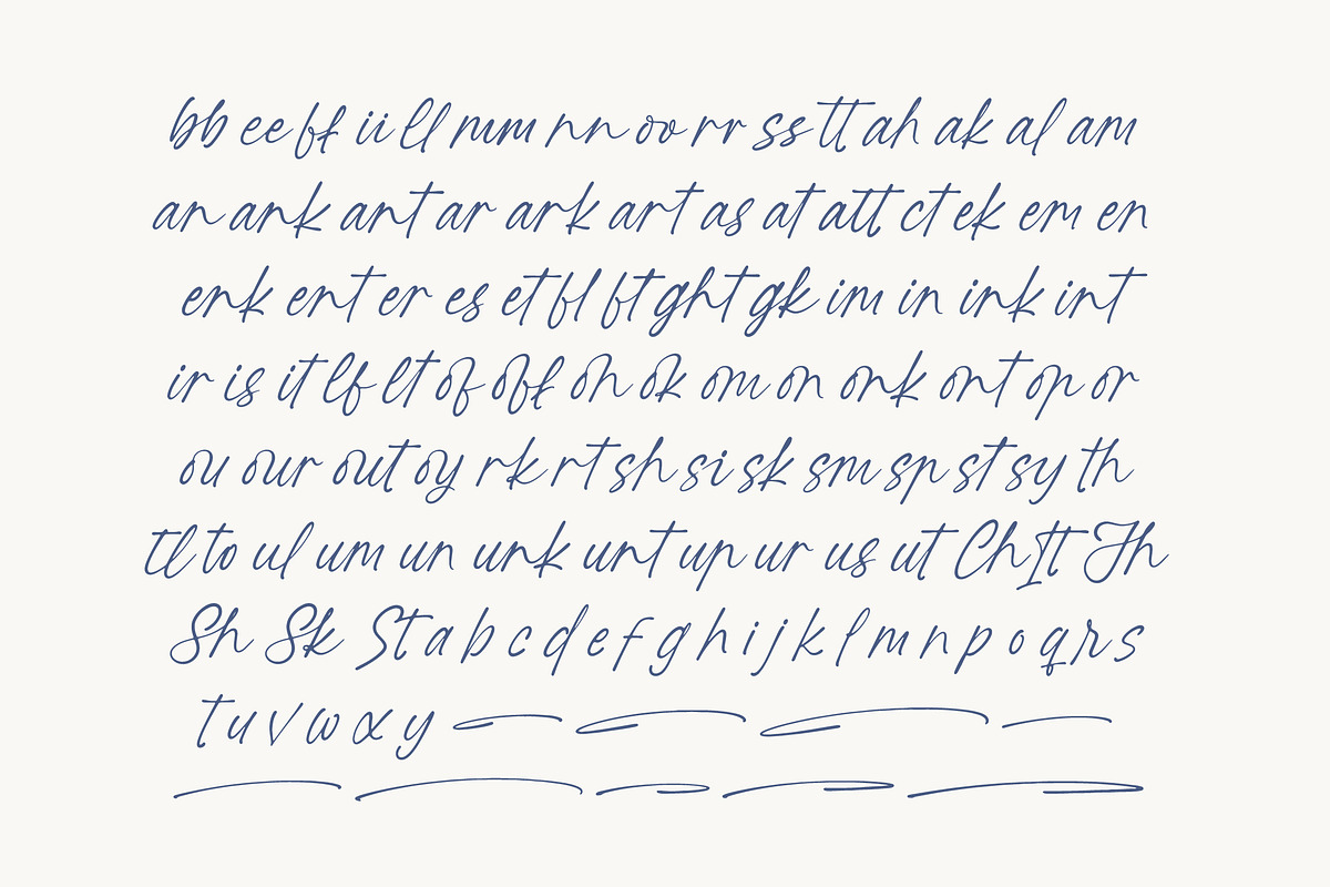 Ratinel Boldies Handwritten Ink Font, a Script Font by Letterena Studios Script (Photo 13 of 15)