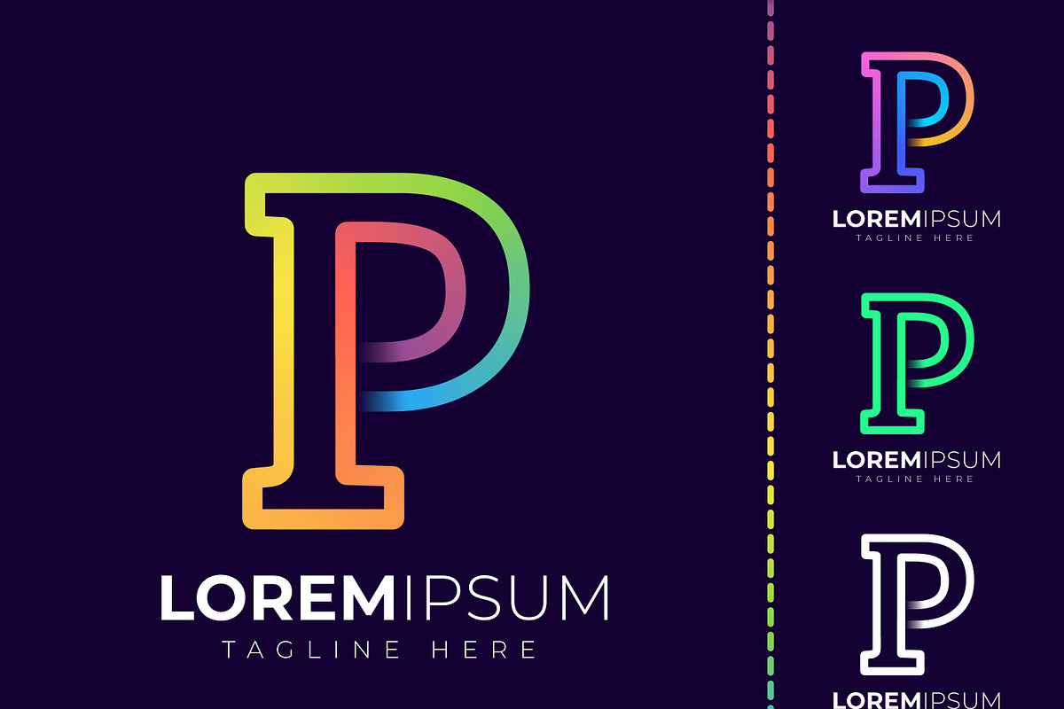 Initial letter p logo design, a Branding & Logo Template by mdhelalakbar