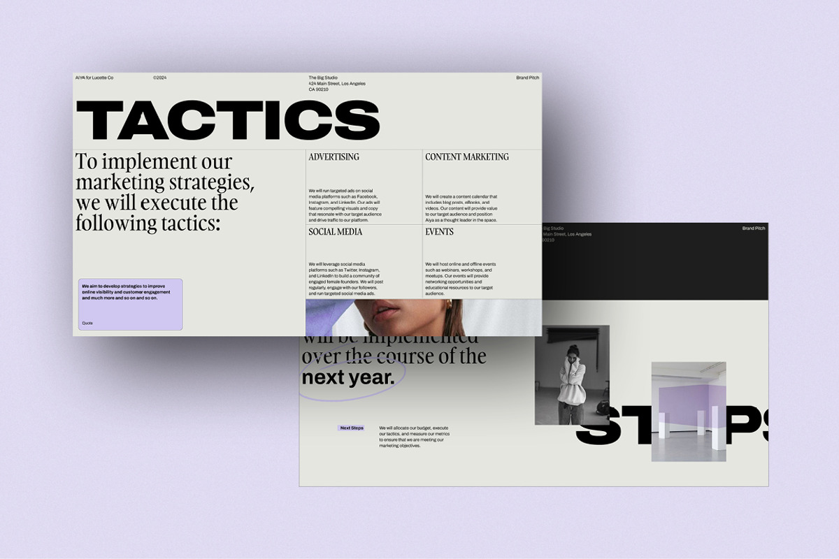 AIYA | Marketing Plan, a Marketing Template by Studio Standard (Photo 10 of 11)
